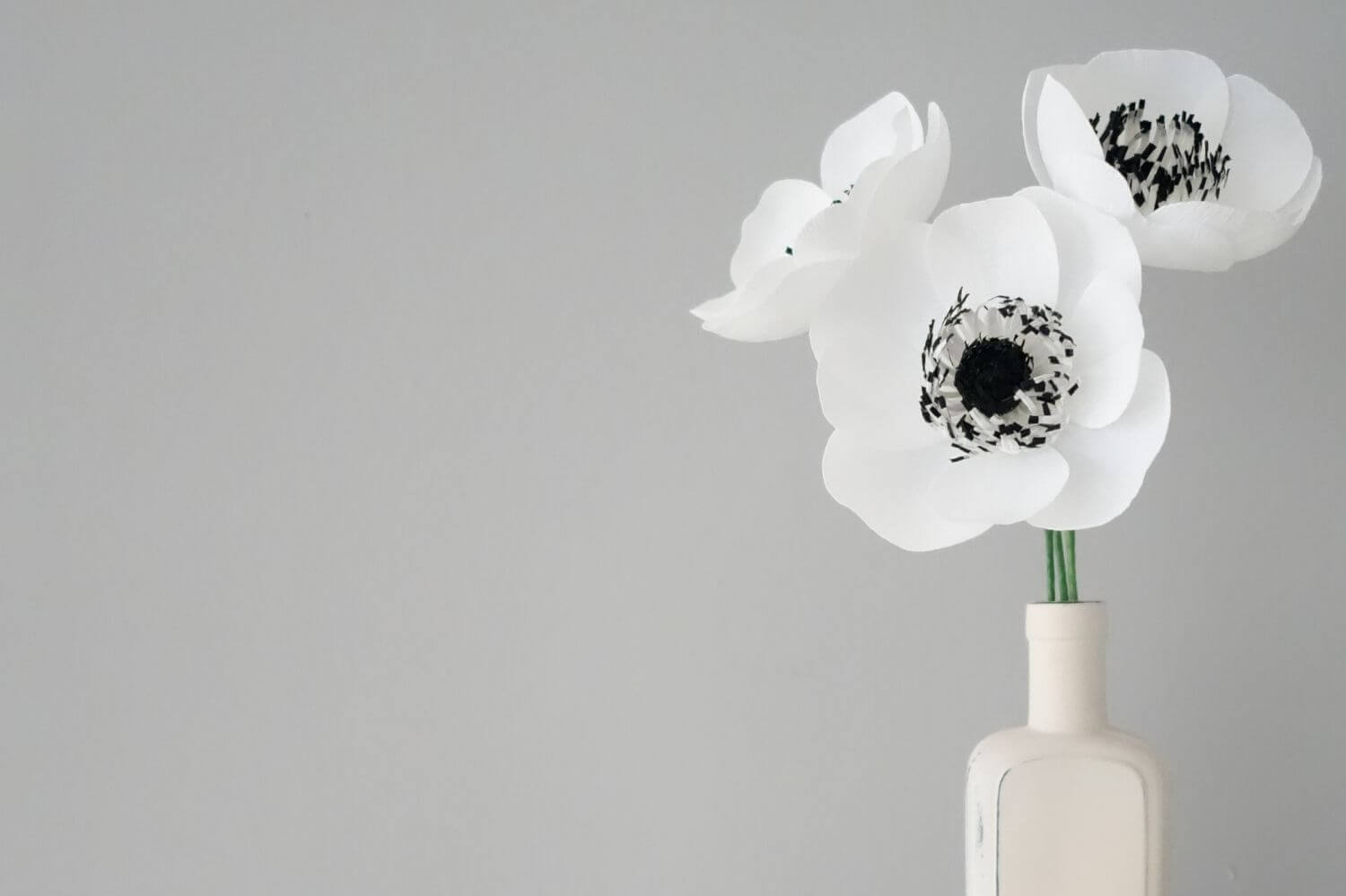 flores de papel anémonas